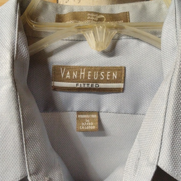 Gray Van Heusen fitted dress shirt ,size 16 32/33 including Michael Strahan tie - Picture 3 of 8